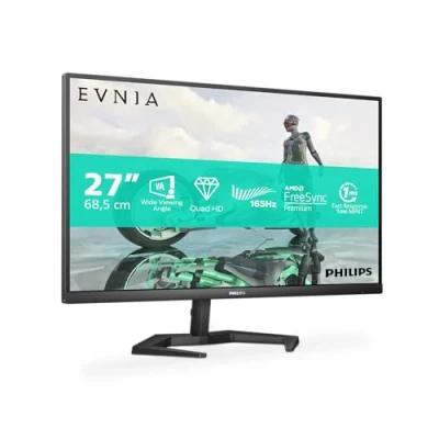 Imagen de Philips Evnia 27M1N3500LS 27 Pulgadas QHD Monitor, 165Hz, VA, 1ms, Smart Image HDR, Altavoces, bajo retraso de Entrada (2560 x 1440 @ 165 Hz, 250 CD/m² HDMI 2.0 / DP 1.4)