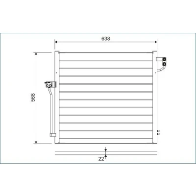 Imagen de VALEO 822623 Condensador con secador Aluminio 568