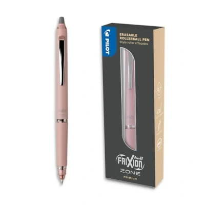 Imagen de PILOT Frixion Ball Zone Rosa en caja regalo Bolígrafo retráctil borrable de primera calidad con Tinta rollerball recargable y ergonómico negra Punta Media