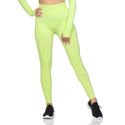 Imagen de GYMSHARK Mallas para mujer Vital Seamless 2.0, Amarillo neón jaspeado, S