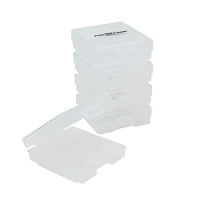 Imagen de Ansmann Premium Caja para hasta 4 Pilas Mignon AA o Micro AAA y baterías/Caja de Almacenamiento protección Transporte