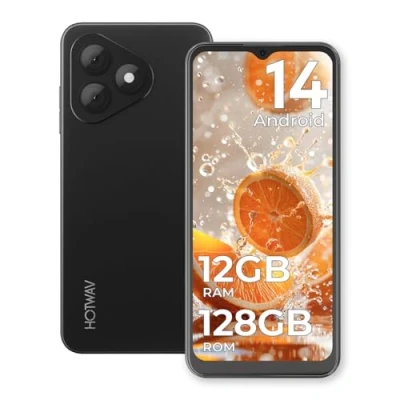 Imagen de HOTWAV Note 15 Pro Android 14 Teléfono Móvil, 12GB RAM+128GB ROM/1TB TF, Batería 5160mAh Moviles Libres 6,6 Pulgadas HD+,13MP+5MP Octa Core Smartphone 2024 Dual 4G SIM/Face ID/Fingerprint/OTG/GPS/BT5
