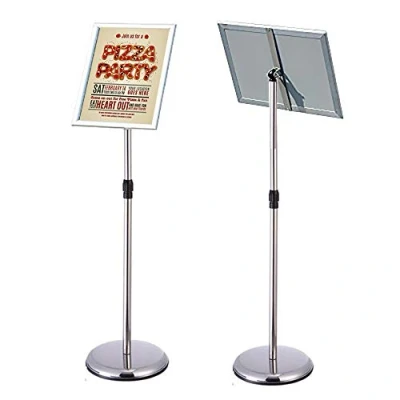 Imagen de Newzealkids soporte de pie para póster con carteles, bodas, espectáculos, publicidad, etc, color plata A4