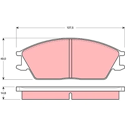 Imagen de TRW GDB373 Juego de pastillas freno no preparado para indicador desgaste HYUNDAI: S Coupé