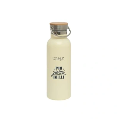 Imagen de Mr. Wonderful Botella térmica Más días bonitos Capacidad 600 ml de Agua Acero Inoxidable