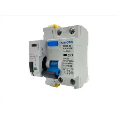 Imagen de Interruptor diferencial auto rearmable Super inmunizado SI de 40A Tipo A, 6Ka 2P 30ma (Tiempo reconexión 10, 60, 300s). (2P 30MA)