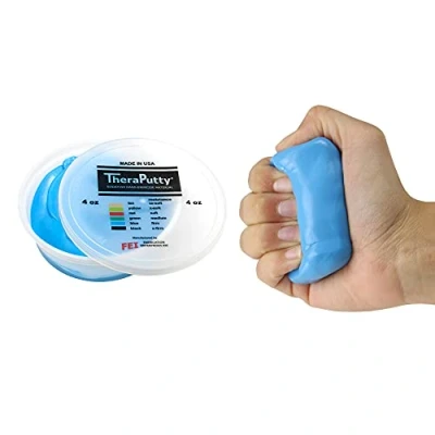 Imagen de CanDo TheraPutty anti bacteriano Pasta modelar 113 g Azul (pesada)
