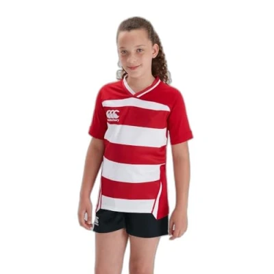 Imagen de Canterbury Vapodri Evader Camiseta de Rugby para niño, Niños, Rugby., QA004230468, Bandera Color Rojo., 38
