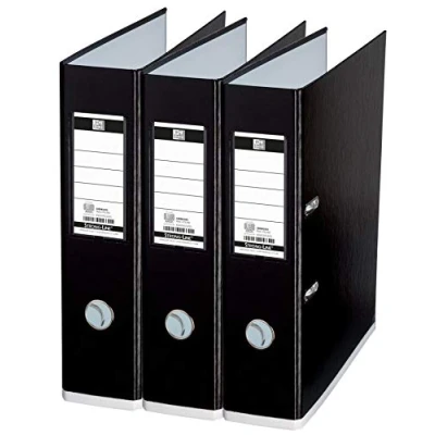 Imagen de Oxford MyColour Archivador (A4, 8 cm, 3 unidades), color blanco y negro