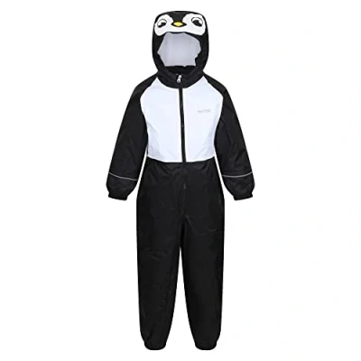 Imagen de Regatta Mudplay III, Traje para Nieve Bebé Niños, Black Penguin, 12 Months
