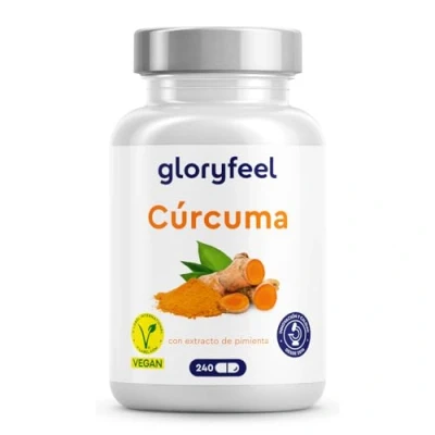 Imagen de Cúrcuma Curcumina con Pimienta Negra (Piperina) 240 Cápsulas Máxima Potencia 700mg por Cápsula Polvo de Turmeric Probado en laboratorio y sin aditivos