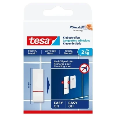 Imagen de tesa 77760 00000 00 Adhesive Strips, Blanco, 2 kg, Set de 9 Piezas