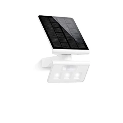 Imagen de Steinel XSolar L S ONE Lámpara de pared solar, en color blanco, con sensor movimiento, función nocturna y batería 2500 mAh, ideal para jardines