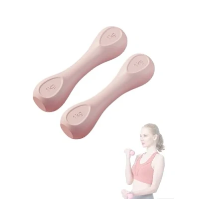 Imagen de MAGIC SELECT Set de 2 Mancuernas 1Kg. Pesas Ligeras Vinilo para Gimnasio. Antideslizantes Entrenamiento Fuerza y Gimnasio en el Hogar. Ergonómicas Fitness.