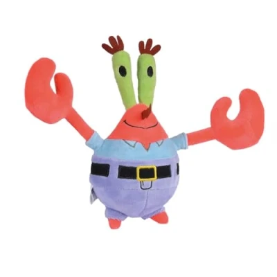 Imagen de Simba Peluche Señor Cangrejo 20cm, Bob Esponja, Material Suave y Agradable, Relleno 100% Reciclado, Licencia Oficial, Apto para Todas las Edades (109491002KRA)
