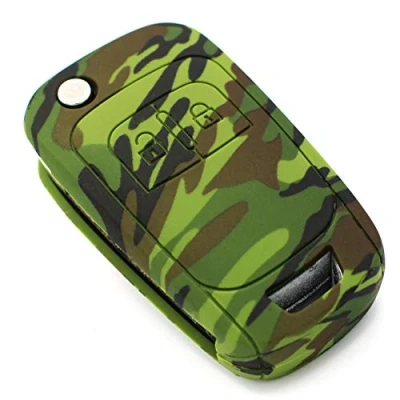 Imagen de Finest Folia Funda de silicona para llave coche con 2 botones, diseño camuflaje