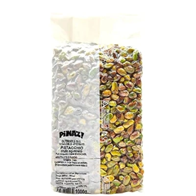 Imagen de Oltresole, Pistachos Crudos Sin Cáscara 1 Kg, Snack Saludable y Sal, Rico en Proteínas Grasas Saludables, Frutos Secos Seleccionados Envasados al Vacío