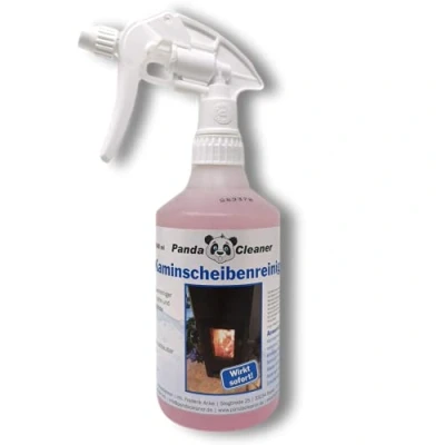 Imagen de PANDACLEANER ® Kaminscheibenreiniger &amp; Rußentferner für Kamin und Ofenglas Kurze Einwirkzeit Hochkonzentriert 500ml
