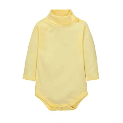 Imagen de CuteOn Bebes Chicos Chicas Turtleneck Algodón Body Mono Amarillo claro 18 Meses