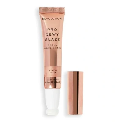 Imagen de Revolution Pro, Dewy Glaze Serum Highlighter, Lightweight &amp; Blendable, Illuminating Formula, Peach Glow, 12ml