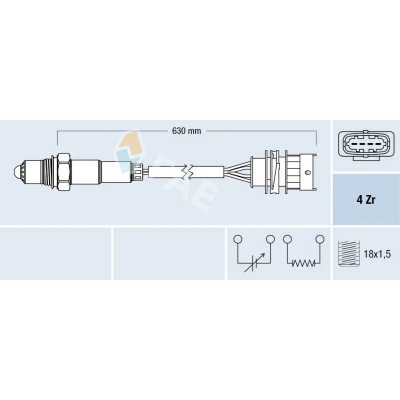 Imagen de FAE 77156 Sonda lambda delante del catalizador de regulación OPEL: Astra G CC, Corsa C Hatchback, Vectra Berlina, VAUXHALL: Mk1