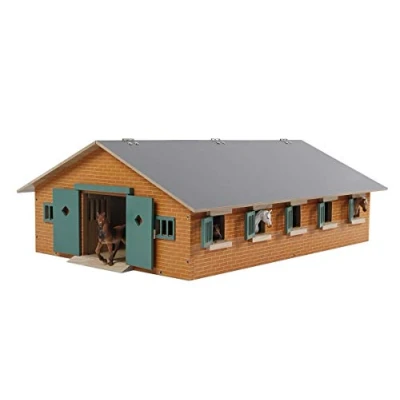 Imagen de Van Manen 610544 Large Wooden Horse Stable with 9 Stalls