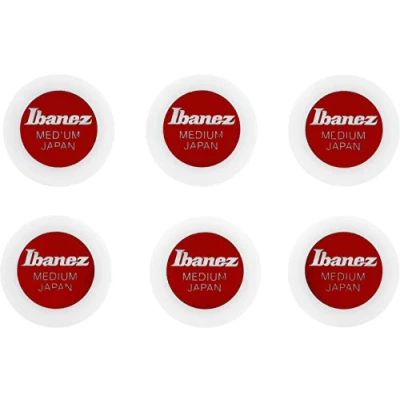 Imagen de Ibanez PPA1M BK Juego de 6 púas, redondo, 0.75 mm, negro
