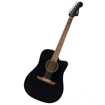 Imagen de Fender CA Debut Guitarra Redondo Dreadnought CE Acústica, para Principiantes, con 2 Años de Garantía, Black