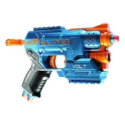 Imagen de Lanzador Nerf Elite 2.0 Volt SD 1 6 Dardos Oficiales, con Rayo de luz, portadardos, 2 rieles tácticos para Personalizar la Batalla