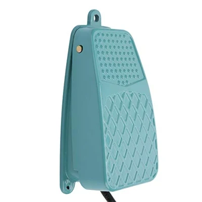 Imagen de TFS 2 Aleación de aluminio antideslizante Interruptor pedal reinicio eléctrico Controlador pie momentáneo AC 250V 10A SPDT