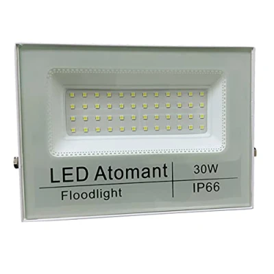 Imagen de LED ATOMANT Foco Proyector Exterior 30W, Color Blanco Frio (6500K), Impermeable IP66, 3300 Lumenes, Jardin, Luces