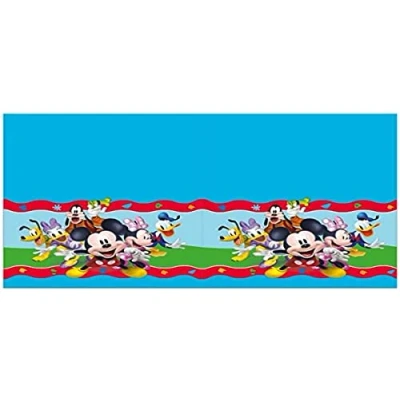 Imagen de Procos Mantel plástico Disney Mickey Rock The House (180 x 120 cm), Dibujos Animados, Multicolor, 180 cm, 93825