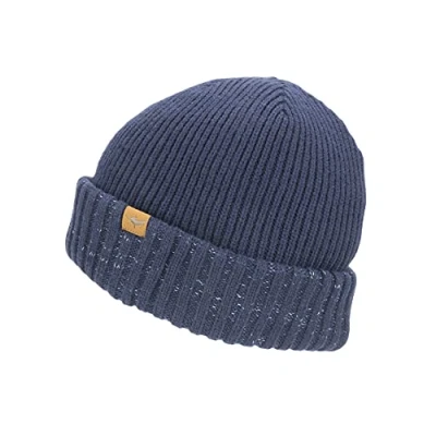 Imagen de SealSkinz Gorro con puño Enrollado Impermeable para el Clima frío, L/XL Punto, Hombre, Azul Marino