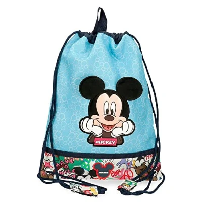Imagen de Disney Mickey Be Cool Bolsa de Merienda Azul 27x34 cms Poliéster
