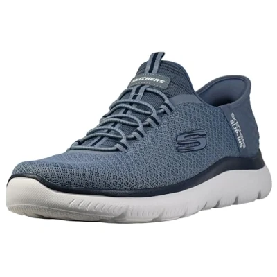 Imagen de Skechers Slip ins Manos Libres Cumbres Alta Gama, Zapatillas Hombre, Borde de Malla Pizarra, 42.5 EU