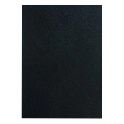 Imagen de Pavo Leather Grain Cover Paquete de 100 cubiertas piel A4, negro
