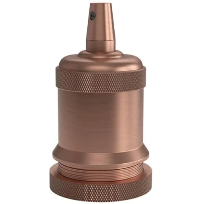 Imagen de CALEX Creations Bell Serie Portalámparas E27, lámpara Colgante, Cobre Mate, talla única