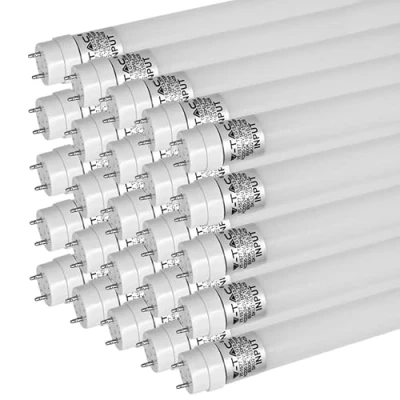 Imagen de ZONE LED Juego de tubos 60 cm, blanco neutro (4000 K), 850 lúmenes, T8, G13 9W (equivalente a 18 W), incluye arranque, tubo fluorescente LED, fluorescente, lámpara tubo,