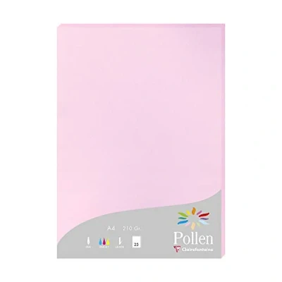 Imagen de Clairefontaine Pollen Papel de calco, 21 x 29,7 cm, color rosa chicle