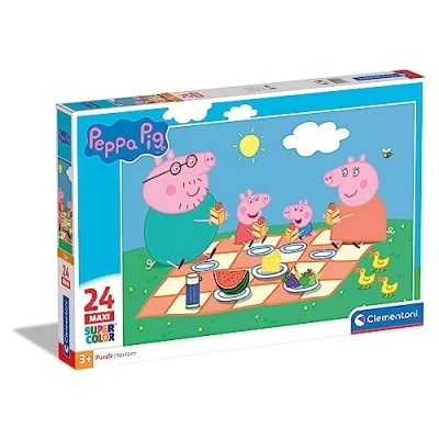 Imagen de Clementoni Peppa Pig Supercolor Puzzle, Color, 24 pezzi (24028)