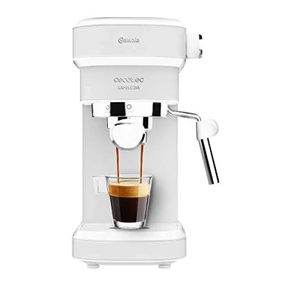 Imagen de Cecotec Cafetera Express Cafelizzia 790 White.Sistema de rápido Calentamiento, 20 Bares, Modo Auto para 1 y 2 cafés, vaporizador orientable,depósito 1,2 litros Título