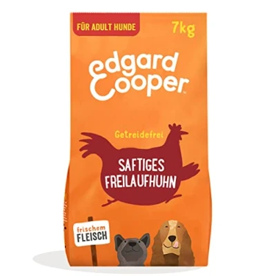Imagen de Edgard &amp; Cooper Comida Seca para Perros (Pollo, 7 kg), sin Cereales, Ingredientes Naturales y Carne Fresca, Llena de aminoácidos Esenciales