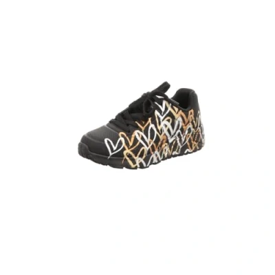Imagen de Skechers Uno Lite Metallic Love, Zapatillas, Negro/Dorado, 33.5 EU
