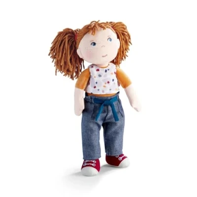 Imagen de HABA muñeca Malou de Trapo 30 cm para Jugar y abrazar Materiales Suaves Lavables Alternativa Ideal a la Peluche Adecuado niños Partir 1,5 años 2010818001