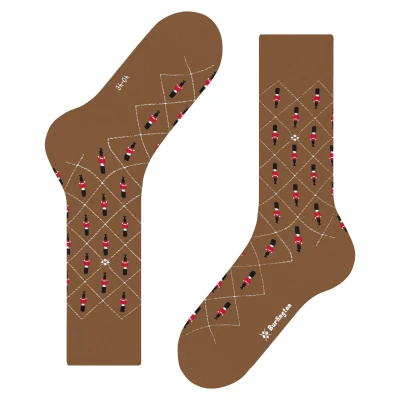 Imagen de Burlington Guard M SO algodón estampado 1 par, Calcetines Hombre, Marrón (Brown Sugar 5152), 40 46