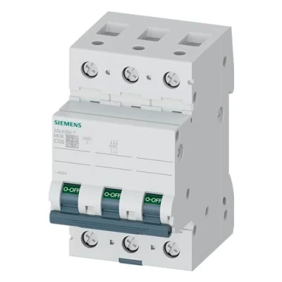 Imagen de 5SL63507 Interruptor automático magnetotérmico 3P 50A Curva C 6kA 400V