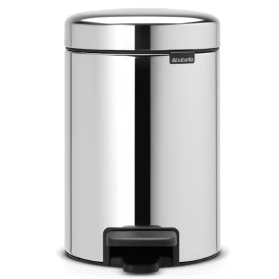 Imagen de Brabantia Cubo de Basura con Pedal para el baño, 3L, Color Acero Brillante
