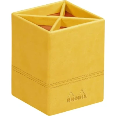 Imagen de Clairefontaine Rhodiarama Portalápices de piel sintética 8 x 11 cm), color amarillo