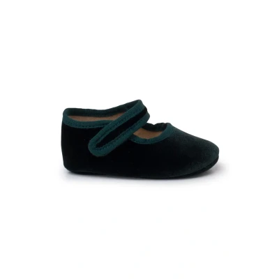 Imagen de Pisamonas Pantuflas para niños, Talla: 16, Verde Zapatos
