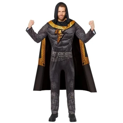 Imagen de amscan Disfraz Black Adam, Superheroe, DC Universe, Halloween